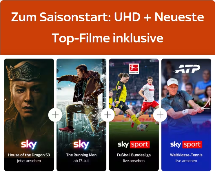 Sky Sport Austria + Cinema + UHD gratis!